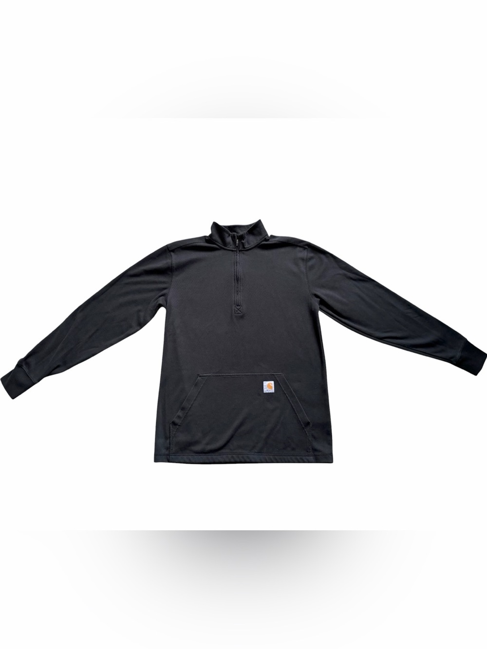 Carhartt Men’s Heavyweight Half Zip Thermal Pullover Medium Black Long Sleeve
